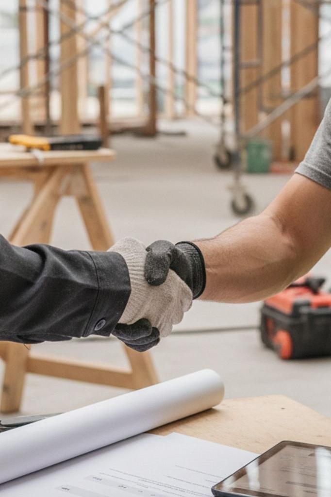 Built in steel - Structural steel site handshake